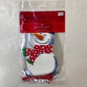 Snowman Shaped Treat Sacks Twist Ties 20 Pack 5"X8.25" Holiday Treats Gifts